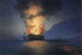 爆発する船 1900 ロマンチックなイワン・アイヴァゾフスキー ロシア